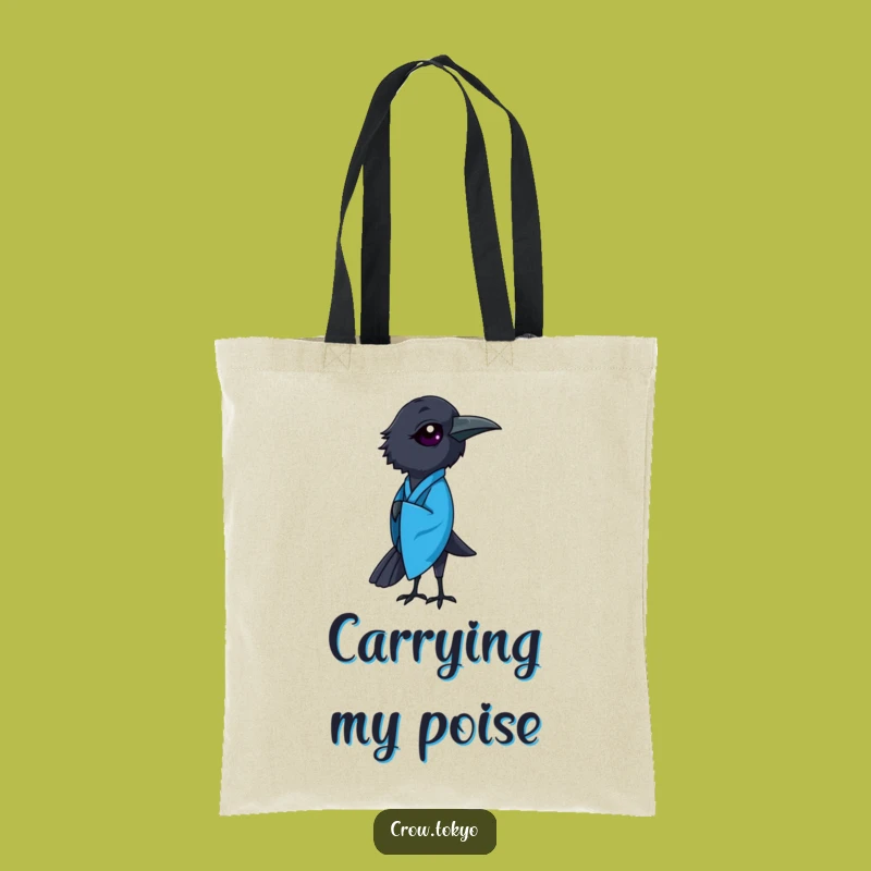 Funny Crow Kimono Tote Bag - Carry Art with Style